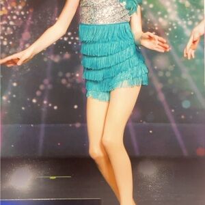 Weissman Teal and Silver Flapper Costume